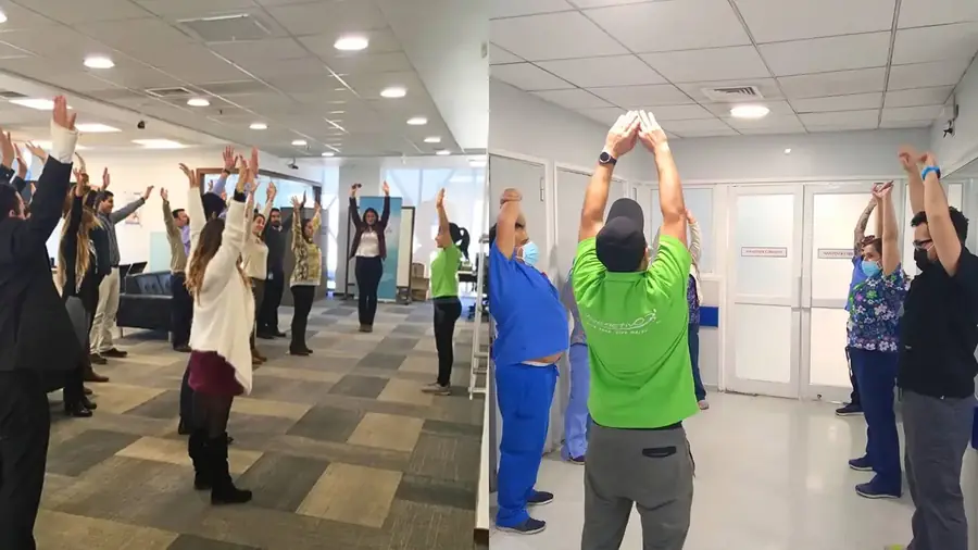 Pausa activa en oficina y centro de salud